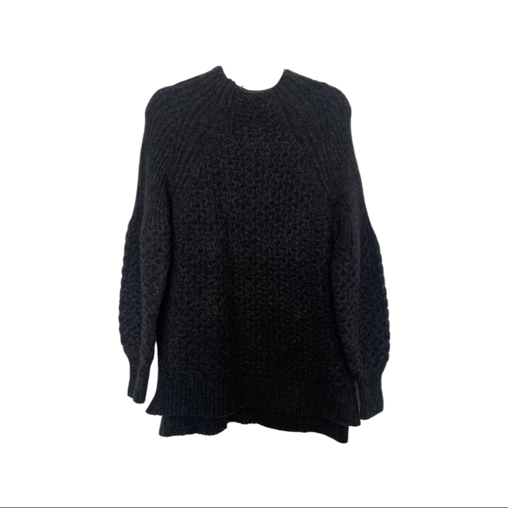 Dark Grey/Charcoal Anthropologie Knit Sweater NWT